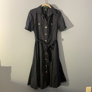 Ralph Lauren Navy Safari Dress